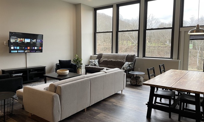 Confluence Apartment | Riverside Loft with Huge Deck on GAP Trail