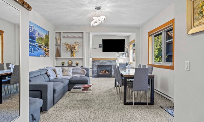 Cougar Creek Condo | Rockies View Soak- hot tub, pool, free parking, view, 3BR, sleeps 10 -TL