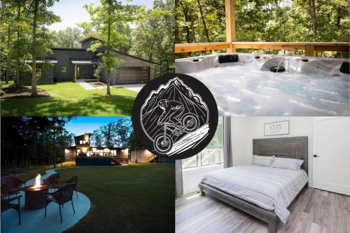 Bella Vista Ski Chalet | Rocky Ridge Chalet Hot tub Woodland views on the Back 40 Trail