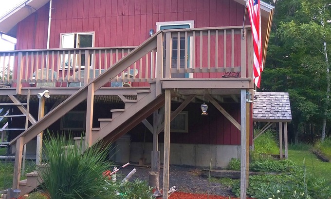 Beaver Cove House | Romantic sunset escape w/Moosehead Lake & mountain views, hot tub & fireplace
