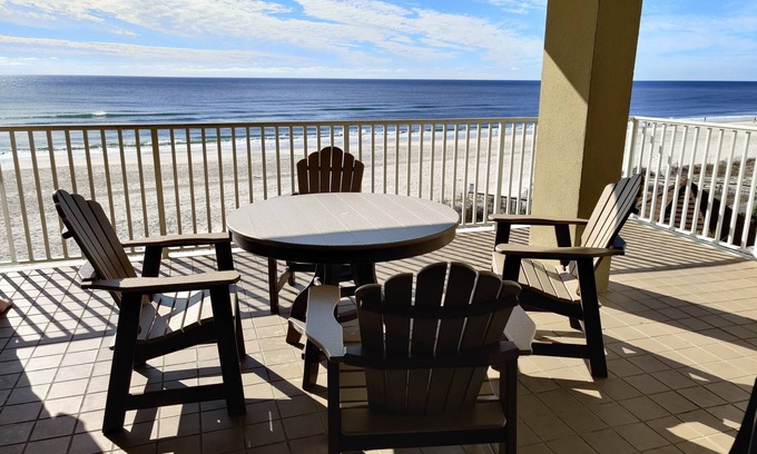 Orange Beach Condo | Romar Place 406, 3BR, 3BA, Direct Gulf Front, End Unit, Wrap around balcony