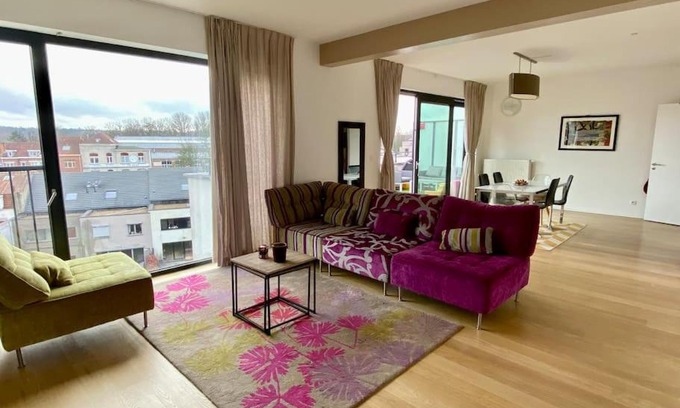 Ukkel Apartment | Rooftop with view