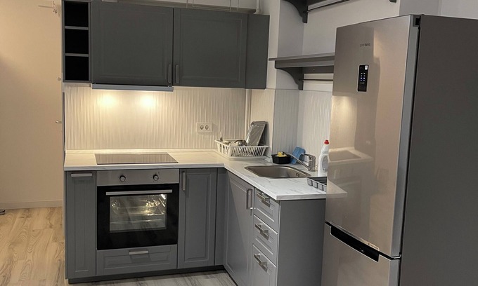 Pipera Apartment | Rose Residence 4-Elegant apt in Pipera with underground parking & self check in