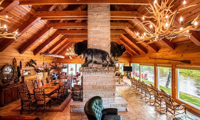 Grayling Cabin | π¦ Royal Stag Lodge β Au Sable Riverfront | Near Garland, Grayling | Game Room | Pet-Friendly