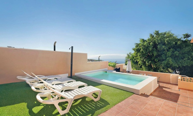 Guia de Isora Villa | Rural Country House "Finca Los Corcos" with 2 Pools, Garden, Mountain & Sea View