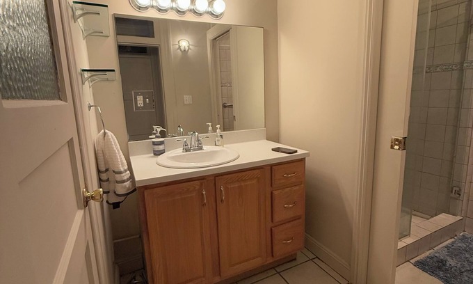 Russian Hill Apartment | Russian Hill private bedroom with shared bathroom and kitchen