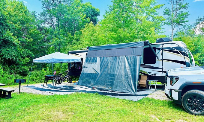 South Bloomingville House | RV Site 4 at High Rock Hideaways: SITE RENTAL ONLY. We do not rent RV's/campers.