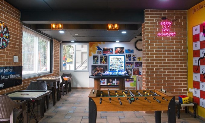 Lonavala Villa | SaffronStays The Fusion, Lonavala - pool villa with hip interiors and indoor games
