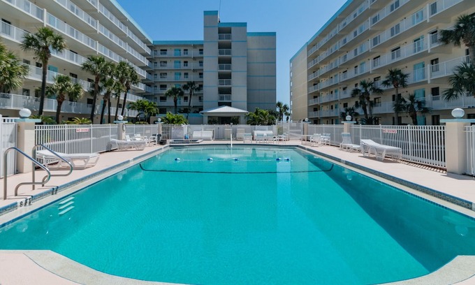 Cocoa Beach Condo | Sandcastles Unit 205: Spacious 3Br/2Bath Condo with Stunning Direct Ocean View!