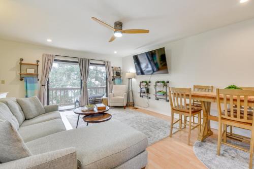 Cassine Village House | Santa Rosa Beach Townhome Patio, Walk to Beach!