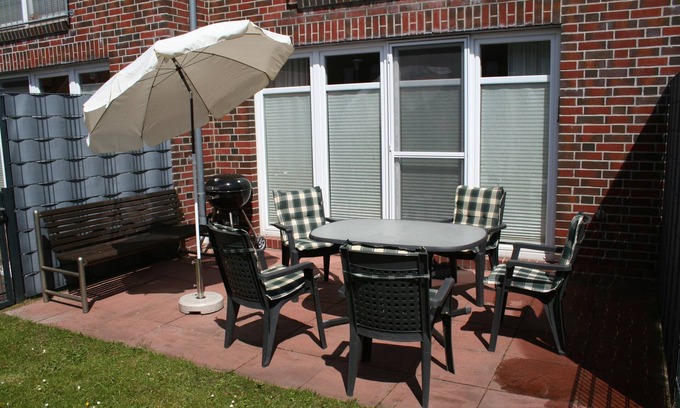 Norddeich House | Schönes Reihenhaus mit Eigenem Strandkorb am Strand