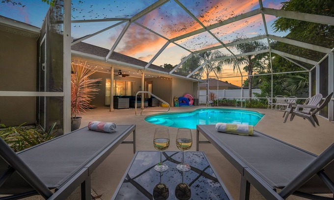 Palm Coast House | Screened Pool | Dog Friendly | Coastal Charmer