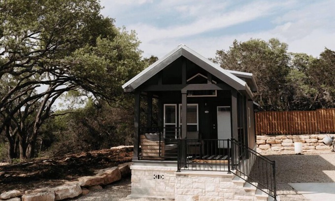 Wimberley Cabin | Sea Biscuit Cabin - Cabin sleeps up to 6 people. Pet friendly.