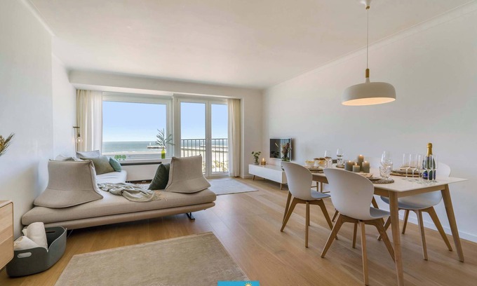 Nieuwpoort Apartment | Seacarl - stunning apartment with frontal sea view