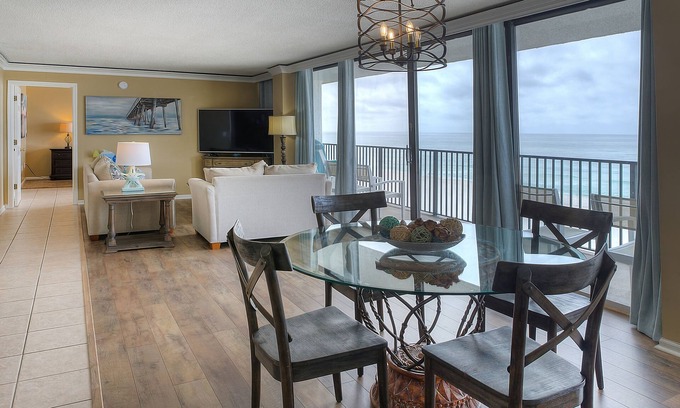 West Panama City Beach Condo | Seachase ~ Pet Friendly~ Free Beach Chair Service! Unobstructed Gulf Views from Every Room!