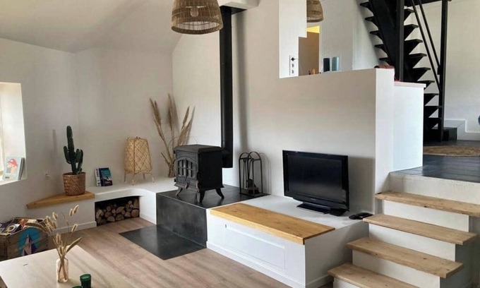 Plouezoch House | Seaside house with stove and sunset terrace