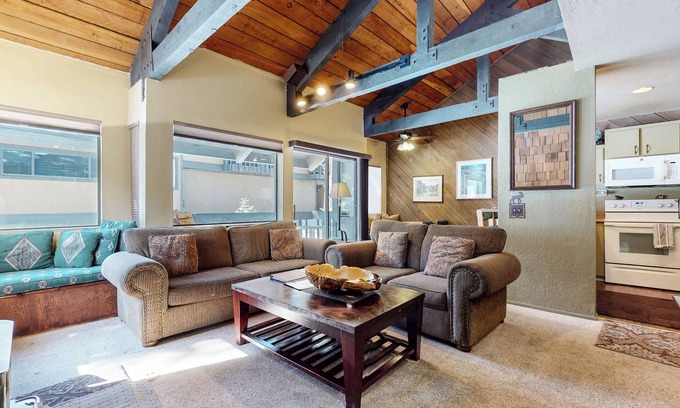 Majestic Pines Condo | Secluded Cozy Cabin, Forest Setting, 1-Car Garage, Near Winter Shuttle