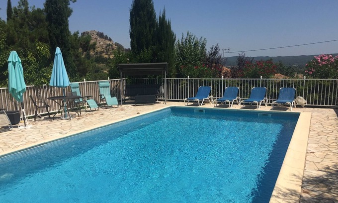 Montseret Villa | Secluded Hill-Top Villa In Village, Private Pool - ideal for families sharing