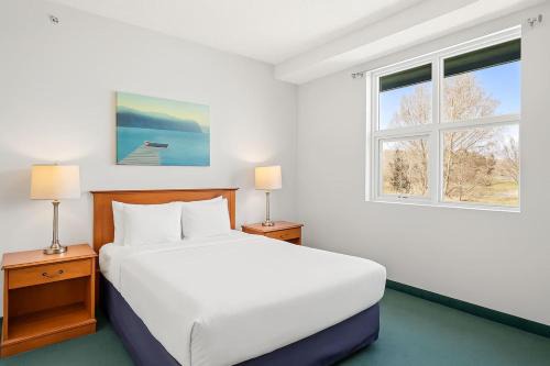 Canmore Apartment | Serene 1BR Retreat Mtn Views, Pool, and Hot Tub