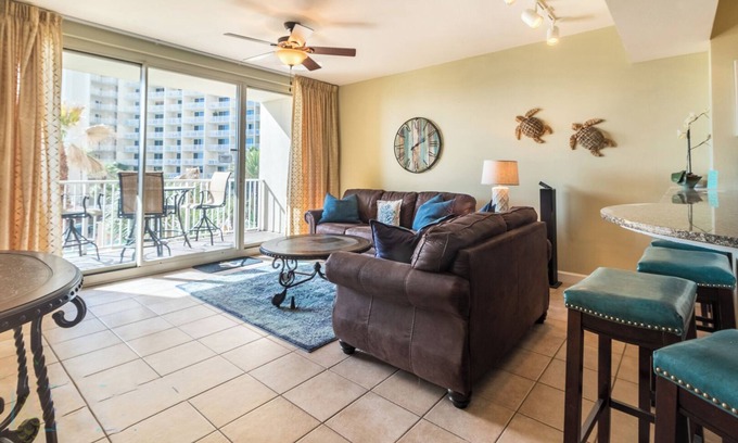 Panama City Beach Condo | Shores of Panama 318 - Nice 2Bd, Sleeps 8! Great View! Reserved 3rd Floor Parking Space!