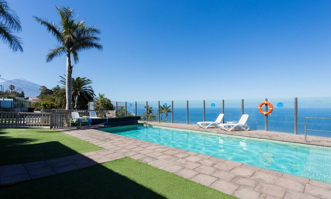 La Matanza de Acentejo Apartment | Side sea view, HEATED POOL, Heating, Wide terrace, Free wifi (7)