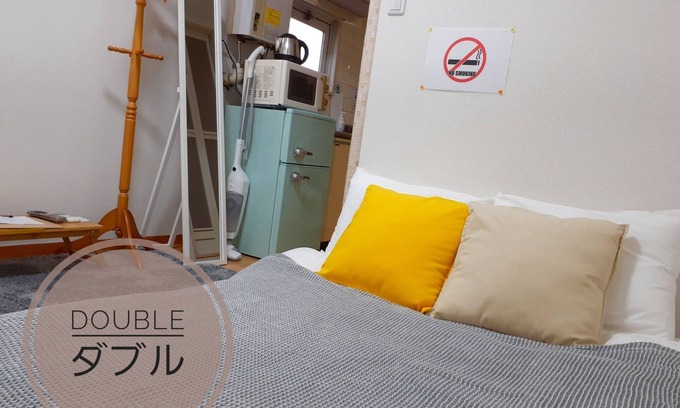 Naka Ward Apartment | Simple and bright room Double - Room 202/Hiroshima Hiroshima