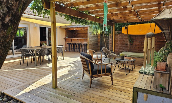 Saint-Vincent-de-Tyrosse Villa | SINGLE-STOREY HOUSE WITH SECURE SWIMMING POOL, CLOSE TO BEACH AND GOLF COURSE.