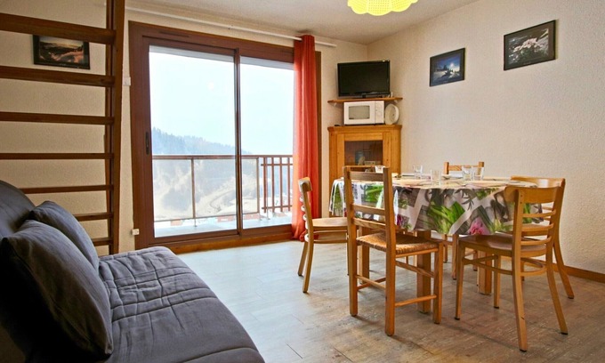 Chamrousse Apartment | Ski-In/Ski-Out 3rd Floor Apt with Balcony, South-Facing, Sleeps 6, Fully Equipped