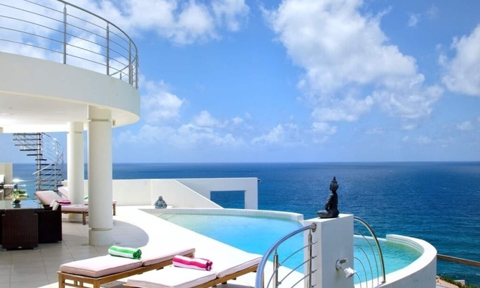 Dawn Beach Estates Villa | Sky Blue: 5 Bdrm Oceanview Villa in Dawn Beach Estates | Island Properties