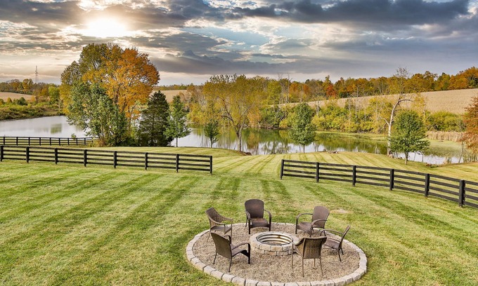 Simpsonville House | Sleeps 26, Hot Tub, Sauna, Privacy on 5 acres