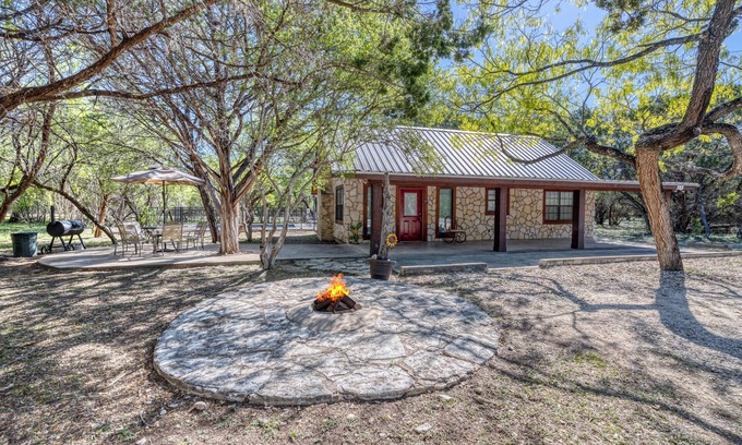 Sabinal House | Smaller home in the Cypress Bend subdivision one block from the river.