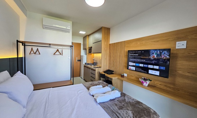 Armacao Apartment | Smart Studio with sea view, 5 minutes from the Convention Center