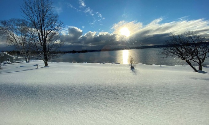 Baraga House | Snowmobile Trail, 235 FT Private Lake Superior Shoreline, Kayaks, PingPong Table
