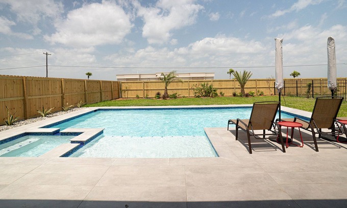Port Isabel House | South Padre Home With Private Pool, Spa and Yard
