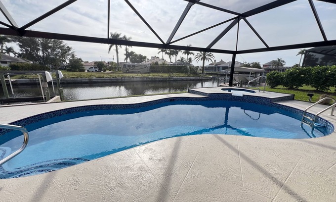 Cape Coral House | Southern Exposure, Gulf Access, Heated Pool Home with a Hot Tub and Large Lanai!