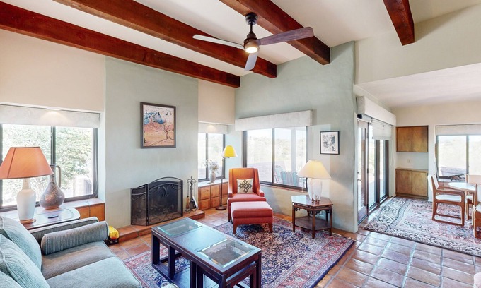 Catalina Foothills Estates House | Southwestern home with mountain views, grill, shared pool