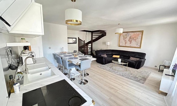 Centre Ville Rive Gauche Apartment | SPACIEUX DUPLEX PRES DES QUAIS DE SEINE LINGE MAISON FOURNI PARKING GRATUIT 4 CHAMBRES bienvenue à vous