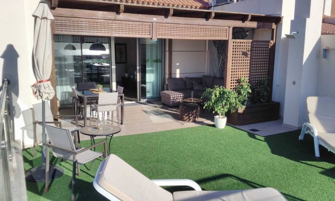 Arguineguin Apartment | Spacious apartment with large terrace and sea views