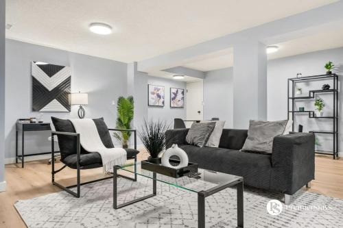Southeast Calgary Apartment | Spacious Cozy Couples Getaway Basement Suite in Sundance
