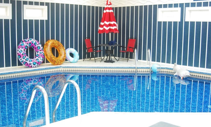 Eau Claire House | Spacious family friendly home with a heated indoor pool