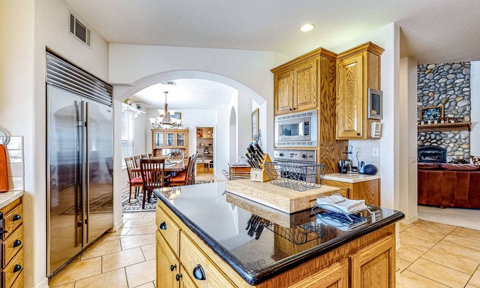 Banning House | Spacious home on 3.5 acres with covered patio, gourmet kitchen, & patio