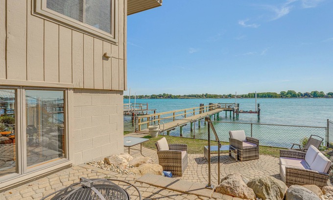 St. Clair House | Spacious Riverfront Home w/Dock in St Clair!