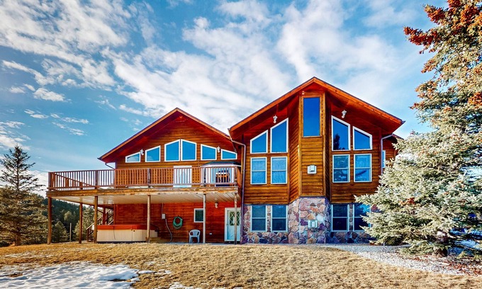 Lead Cabin | Spacious & secluded home with private hot tub, billiards, fireplaces, & deck