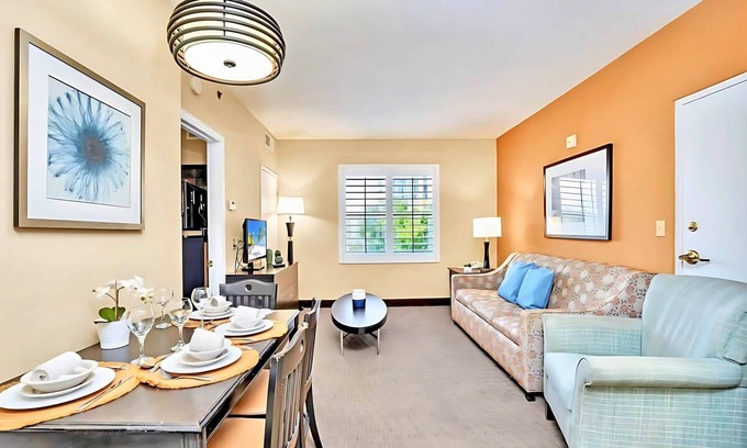 Florida Central Atlantic Coast Apartment | Spacious Suite near Disney w Pool, Hot Tub, Arcade