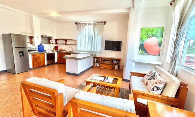 Bahia de la Academia Apartment | Spacious two-bedroom suite with a balcony