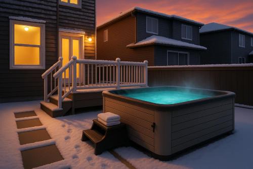 West Edmonton House | Spacious Upper Suite near West Edmonton Mall with Hot Tub & King Ensuite