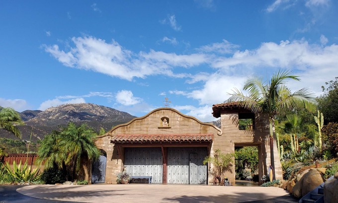Mission Canyon House | Spanish Mission Home with Pool - Away from Coastal Fog, in Quiet Neighborhood.
