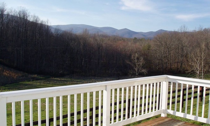 Stanardsville Apartment | Spectacular Mountain Views! Beautifully appointed. Pool. Hiking trails. Deck.