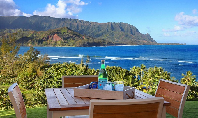Princeville Condo | Spectacular Oceanfront View at Hanalei Bay Resort 9101,2,3 - 6 min walk to beach