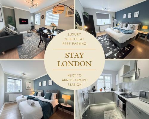 Arnos Grove Apartment | Stay London - Sleeps 5 with Free Parking - Tourist, Concerts & Matches